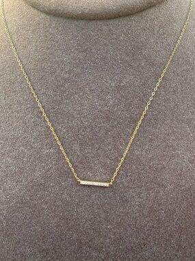 Nadri Bar Pendant Necklace with PavΓ© Crystals